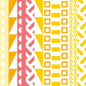 Retro color seamless pattern. Fancy abstract geometric art print. Ethnic hipster Illustrazione stock