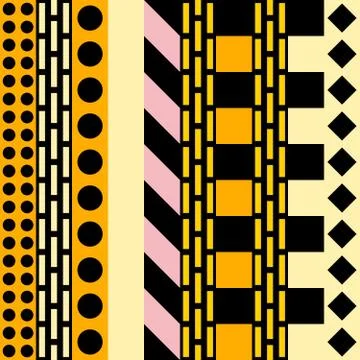 Retro color seamless pattern. Fancy abstract geometric art print. Ethnic hipster Illustrazione stock