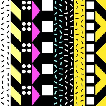 Retro color seamless pattern. Fancy abstract geometric art print. Ethnic hipster Illustrazione stock