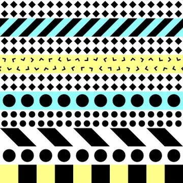Retro color seamless pattern. Fancy abstract geometric art print. Ethnic hipster Illustrazione stock