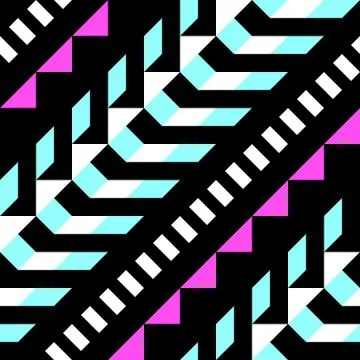 Retro color seamless pattern. Fancy abstract geometric art print. Ethnic hipster Stock Illustration
