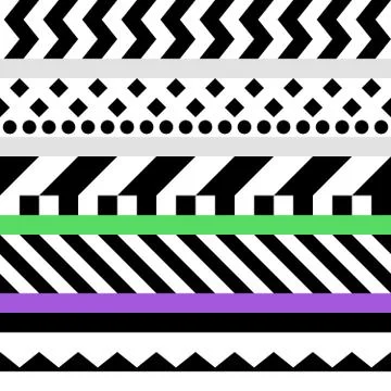 Retro color seamless pattern. Fancy abstract geometric art print. Ethnic hipster Stock Illustration
