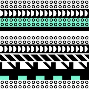 Retro color seamless pattern. Fancy abstract geometric art print. Ethnic hipster Illustrazione stock