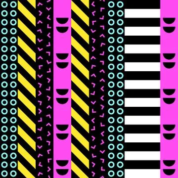 Retro color seamless pattern. Fancy abstract geometric art print. Ethnic hi.. Stock Illustration