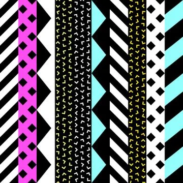 Retro color seamless pattern. Fancy abstract geometric art print. Ethnic hi.. 스톡 일러스트