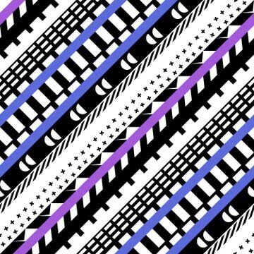 Retro color seamless pattern. Fancy abstract geometric art print. Ethnic hi.. Illustrazione stock