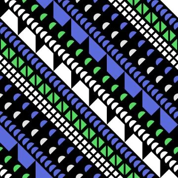 Retro color seamless pattern. Fancy abstract geometric art print. Ethnic hi.. Illustrazione stock