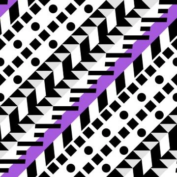 Retro color seamless pattern. Fancy abstract geometric art print. Ethnic hi.. Stock Illustration