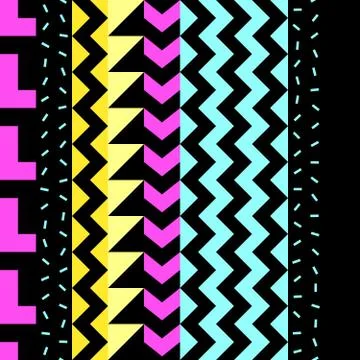 Retro color seamless pattern. Fancy abstract geometric art print. Ethnic hips Stock-Illustration