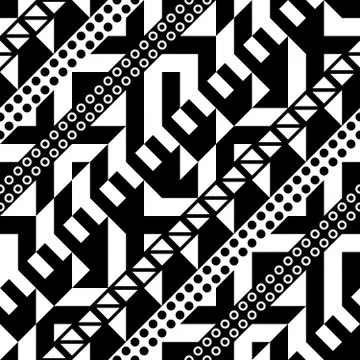 Retro color seamless pattern. Fancy abstract geometric art print. Ethnic hips Stock Illustration