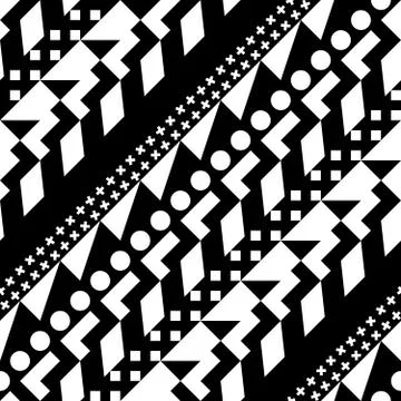 Retro color seamless pattern. Fancy abstract geometric art print. Ethnic hips Stock-Illustration