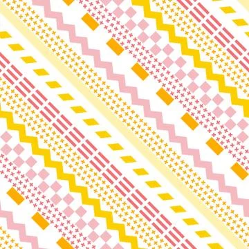 Retro color seamless pattern. Fancy abstract geometric art print. Ethnic hips Stock Illustration