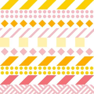 Retro color seamless pattern. Fancy abstract geometric art print. Ethnic hips Stock Illustration