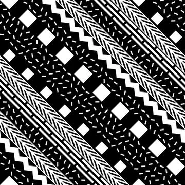 Retro color seamless pattern. Fancy abstract geometric art print. Ethnic hips Stock Illustration