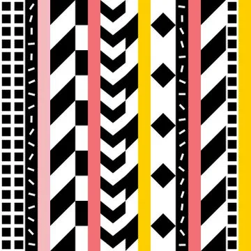Retro color seamless pattern. Fancy abstract geometric art print. Ethnic hips Stock Illustration