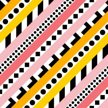 Retro color seamless pattern. Fancy abstract geometric art print. Ethnic hips Illustrazione stock
