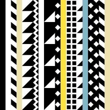 Retro color seamless pattern. Fancy abstract geometric art print. Ethnic hips Stock Illustration