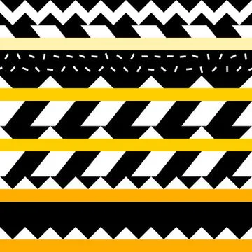 Retro color seamless pattern. Fancy abstract geometric art print. Ethnic hips Stock Illustration