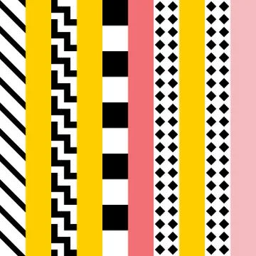 Retro color seamless pattern. Fancy abstract geometric art print. Ethnic hips Stock Illustration