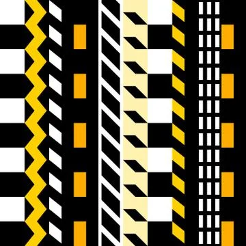 Retro color seamless pattern. Fancy abstract geometric art print. Ethnic hips Illustrazione stock