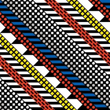 Retro color seamless pattern. Fancy abstract geometric art print. Ethnic hips Stock Illustration