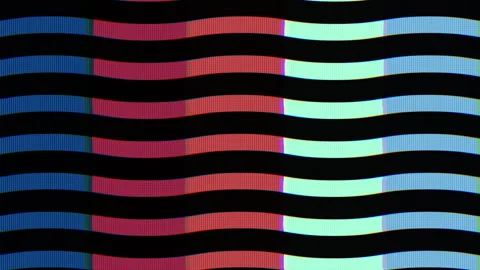 Retro Color Tv Bars Vhs Glitch VJ Loop | Stock Video | Pond5