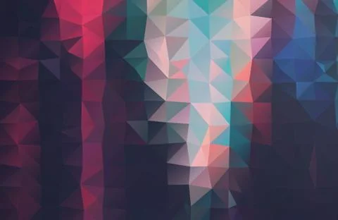 Retro color vector. Background with triangles shapes Illustrazione stock