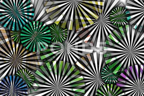 Retro colored striped background . Stock Illustration