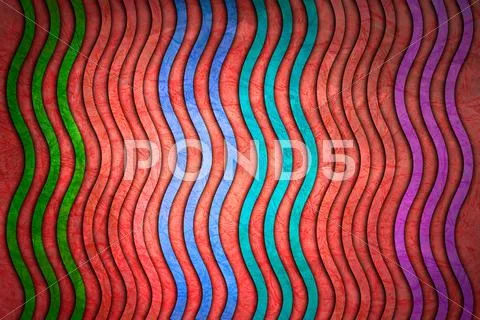 Retro colored striped background . Stock Illustration