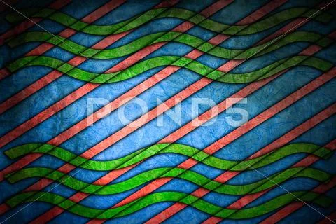 Retro colored striped background . Stock Illustration