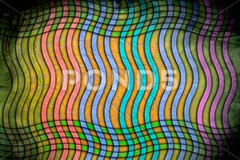 Retro colored striped background . Stock Illustration