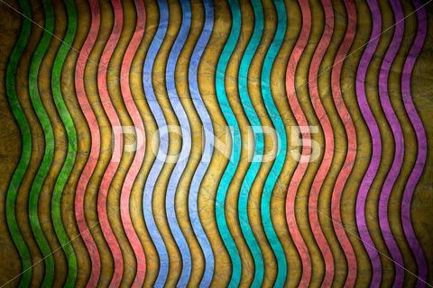 Retro colored striped background . Stock Illustration