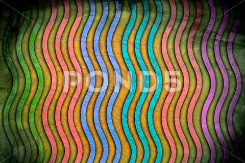 Retro colored striped background . Stock Illustration