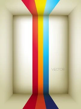 Retro colorful lines Stock Illustration