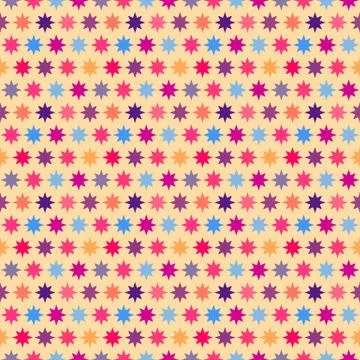 Retro colorful star seamless pattern. Vector illustration Illustrazione stock