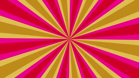 Retro Colorful Sunburst Background Loop Animation Stock Footage 312416494