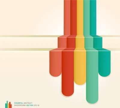 Retro Colour Abstract Background. Vector illustration Stock-Illustration