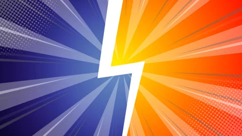 Retro comic backdrop featuring a VS. versus design. Stock Footage 336735333
