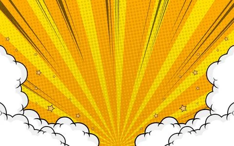 Retro comic background design. Vector illustration. Illustrazione stock