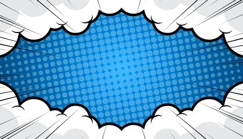 Retro comic background with halftone dots, pop art style. Vector illustration イラスト素材
