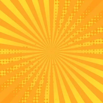 Retro comic background. Striped rays background for comics book. Stock Illustration