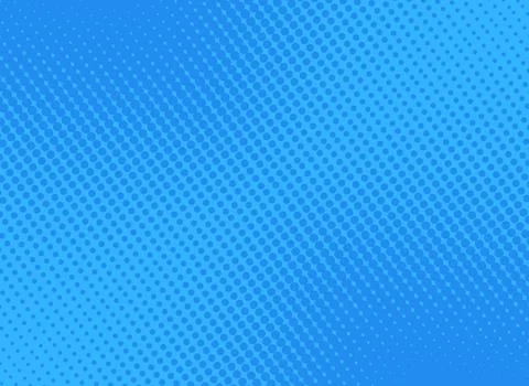 Retro comic blue background raster gradient halftone, stock vector illustrati Stock Illustration