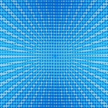 Retro comic blue background raster gradient halftone, stock vector illustrati Stock Illustration