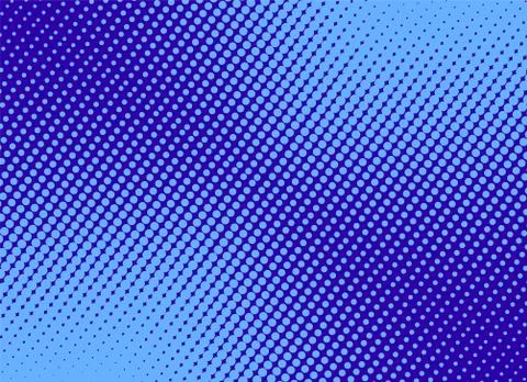 Retro comic blue background raster gradient halftone, stock vector illustrati Stock Illustration