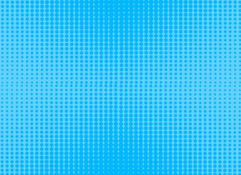 Retro comic blue dot background raster gradient halftone, stock vector illust Stock Illustration
