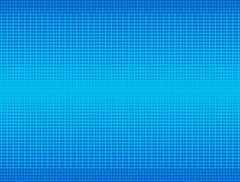 Retro comic blue halftone gradient background, vector illustration Stock Illustration