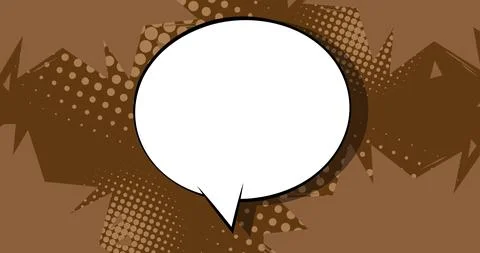 Retro comic book style Speech Bubble background. Manga cartoon backdrop. Pop  Stock Illustration