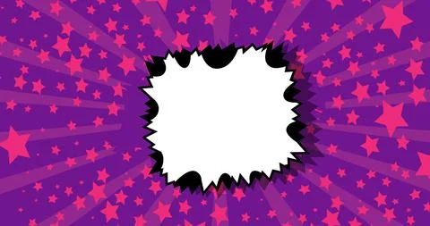 Retro comic book style Speech Bubble background. Manga cartoon backdrop. Pop  Illustrazione stock
