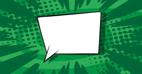 Retro comic book style Speech Bubble background. Manga cartoon backdrop. Pop  Illustrazione stock