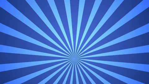 Retro comic cartoon style spiral rays animation isolated on blue background Stock Footage 329693067